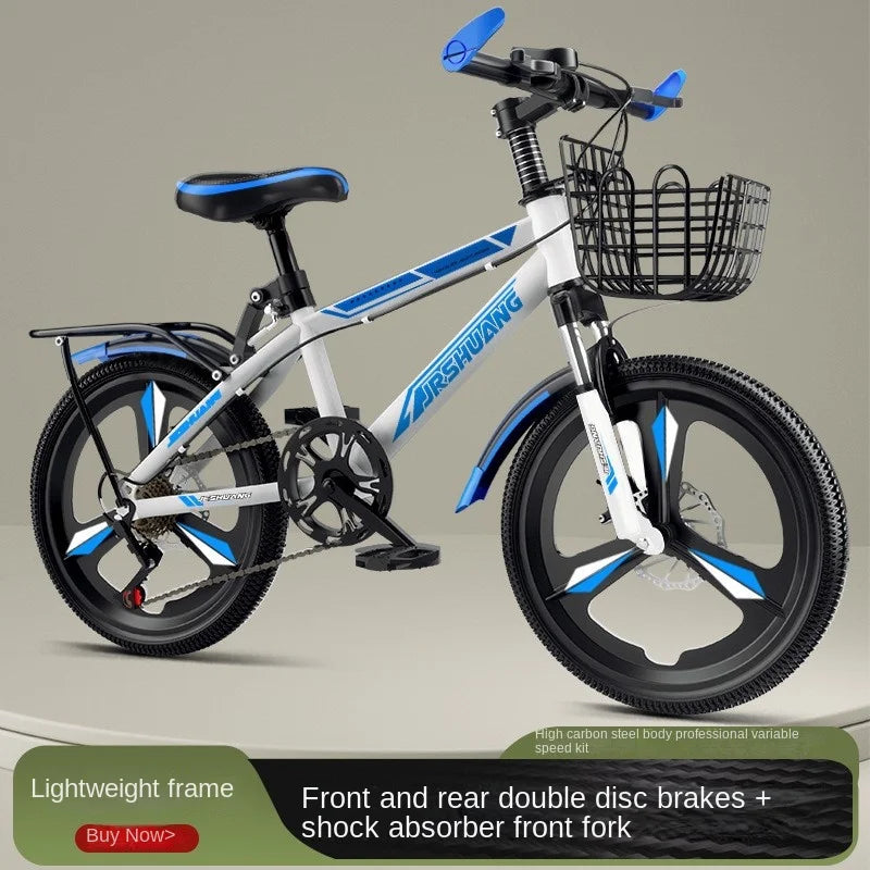 New kids bikes 6-8-10-12 years old boys and girls Elementary school kids 18 20 22 inch variable speed mountain bikes  어린이자전거