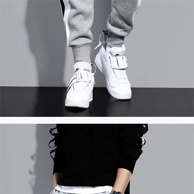 Autumn Winter Men's Thicken Fleece Pants Loose Pants Jogger Pocket Casual Sports Pants Fashion Male Trousers Streetwear Clothes